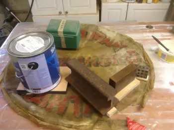 Salvaging a calf head for display