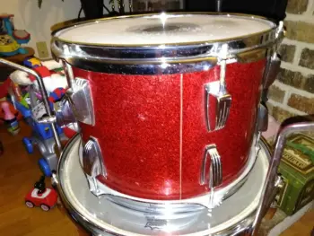 Ludwig Red Sparkle Toms