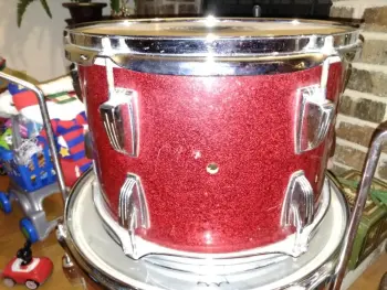 Ludwig Red Sparkle Toms