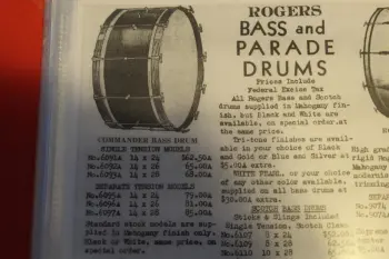 Joseph Rogers Jr. &amp; Son Bass Drum