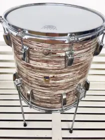 1960 Ludwig Transition Badge Downbeat Outfit No. 988P in Oyster Pink Pearl