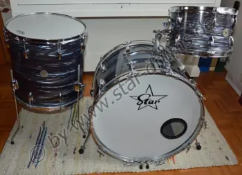 My Blue Ripple Star Drums