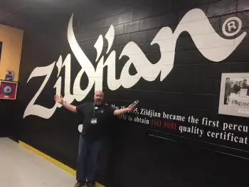 Getting a tour of Zildjian today!
