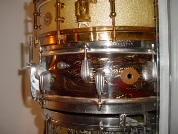 Slingerland &quot;root beer&quot; finish&amp;Spitfire &quot;Tre' Cool&quot; kit.