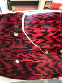 Rogers Powertone Red Onyx Pearl Wrap