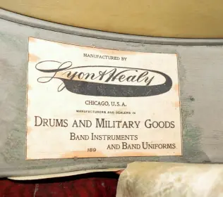 Lyon and Healy 1800s marching snare
