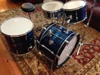 Premier Blue Shimmer drumset