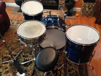 Premier Blue Shimmer drumset