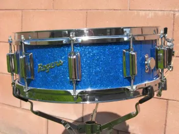 Properly installing a Roger's Drum Badge with Nails.