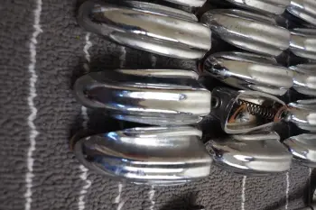 Slingerland type (Pearl??)bassdrum lug, claws, tension rods, vintage