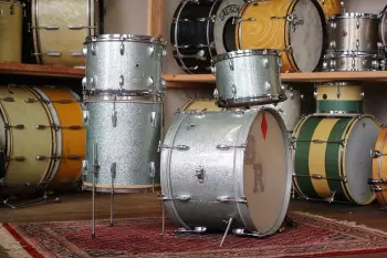 1968 Walberg &amp; Auge Perfection Jazz Outfit in Rogers Blue Strata Pearl 20/14/12/14