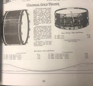 Leedy snare drum....