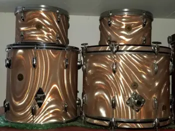 Sunset Satin Flame player's drums