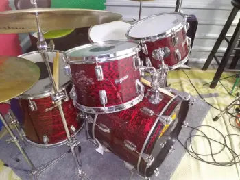 Rogers Red Onyx Drums
