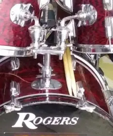 Rogers Red Onyx Drums