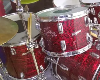 Rogers Red Onyx Drums