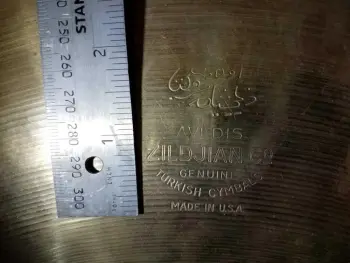 1950's Zildjian 22&quot; Large Stamp Type I (LS1) Ride Cymbal