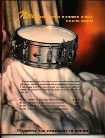 1966/'67 Slingerland Radio King COB Snare-6.5&quot; x 14&quot;-10 Lug Model #142