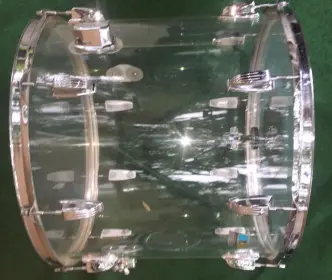 Ludwig clear Vistalites 2x24, 13, 14, 16, 18, 5x14