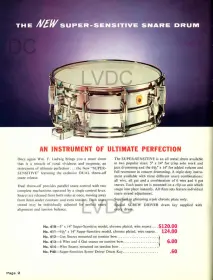 Ludwig-Super COB SuperSensitive 14x5 – 1962