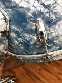 FOR SALE: Vintage 1960s Pearl 13/16/20 Drum Set in Light Blue Pearl