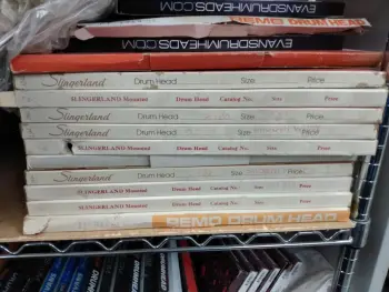 Slingerland NOS drum heads