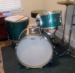 Premier Aqua Sparkle Drums