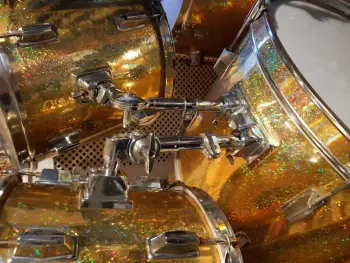 Gold Sparkle Drum Kit Identification