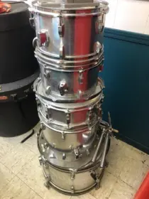 Ludwig Acrolite drum set and Slingerland copied them