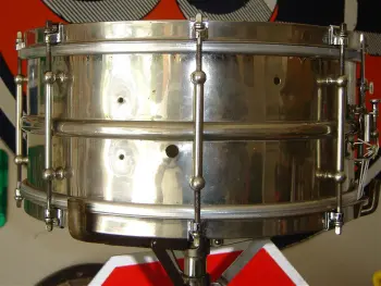 Late 20's Early 30's Ludwig 6 1/2 X 14 Nob Snare Drum
