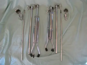 Rogers Swan Leg cymbal stands.