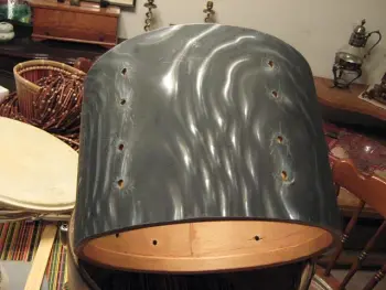 Slingerland Blue Satin Flame Wrap (pieces?)