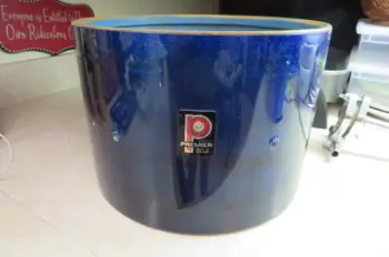 Slingerland SOM double tom mount...Premier Grey Shimmer 13&quot; SHELL..