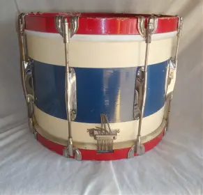 Wfl Early 40's &quot;squadron&quot; Marching Snare Drum W/ Zephyr Lugs
