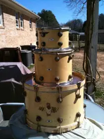 Drums that Pentti &quot;Whitey&quot; Glan used...