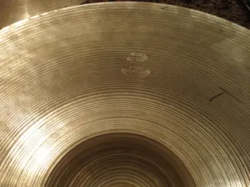 the most incredibly thin 30's 40's zildjian 14&quot; trans stamp hi hats ever!!