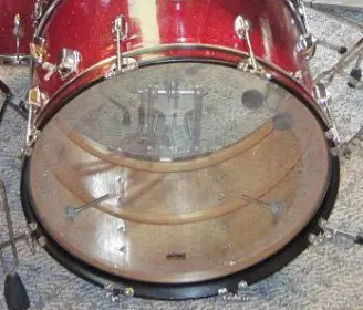 tuning bass drum