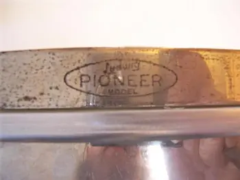 1918-1941 Ludwig Metal Snare with P-338 Strainer Dating Based On Catalogues.