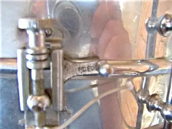 1918-1941 Ludwig Metal Snare with P-338 Strainer Dating Based On Catalogues.