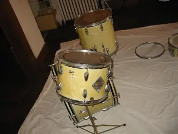 50's Radio King kit w/ single ply snare