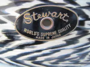 Another Stewart set in black and white tiger pearl