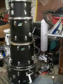 Another 70s ludwig Black panther set with 14&quot; f/t on c/l