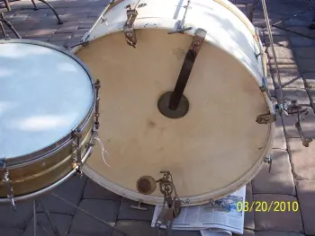 1930's Leedy Snare, Bass and Hardware - For Sale or Trade
