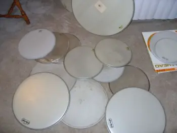 Vintage Drum Heads-Finally