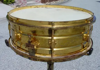 1922-24 Leedy 5x14 gold plated/fancy engraved Multi-Model