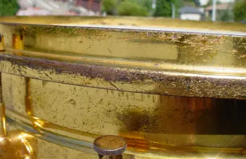 1922-24 Leedy 5x14 gold plated/fancy engraved Multi-Model