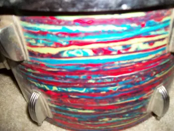 6 pc + snare Psych Red preview