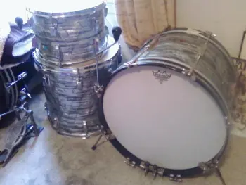 Ludwig Sky Blue Pearl Drum Set
