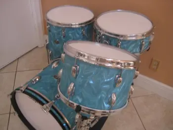 1960's Slingerland JAZZ/BOP set with 18&quot; BASS DRUM ~WORLDWIDE SHIPPING!