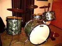 1962 Ludwig Sky Blue Pearl 4 piece
